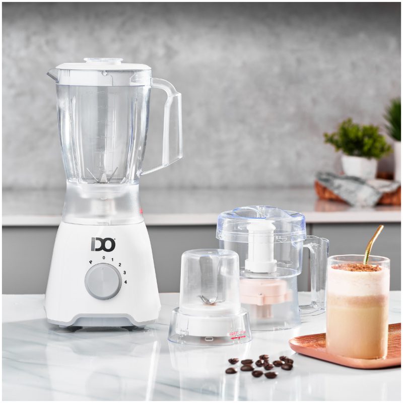 أي دو خلاط + مفرمة خضروات & لحم 600 واط، أبيض – BLCH600-WH - الصورة 2