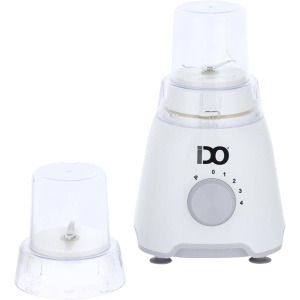 أي دو خلاط + 2 مطحنة 600 واط مع وظيفة النبض، أبيض – BLGR600-WH