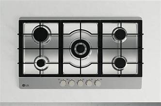 LG Built-in 90 CM Gas Cooktop, 5 Burners, Stainless Steel