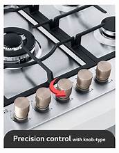 LG Built-in 90 CM Gas Cooktop, 5 Burners, Stainless Steel - Image 2