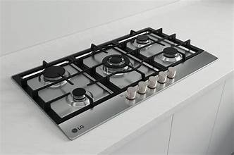 LG Built-in 90 CM Gas Cooktop, 5 Burners, Stainless Steel - Image 3