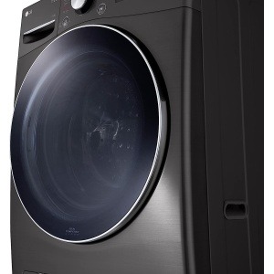 ال جي غسالة ملابس 15 كيلو 1100 لفة فولاذ انفرتر أسود F0L9DYP2E