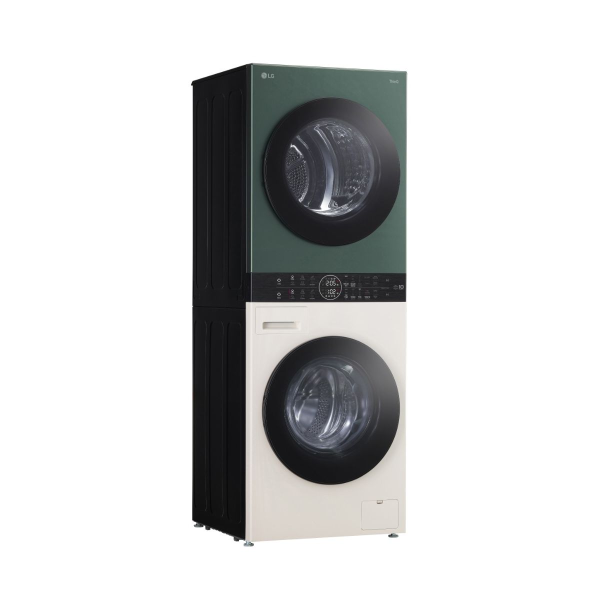 غسالة ملابس ال جي فول اوتوماتيك Objet WashTower بتقنية الاتفرتر مع مجفف، تحميل امامي، 13 كجم، اخضر بيج - FWT1310BG - الصورة 5