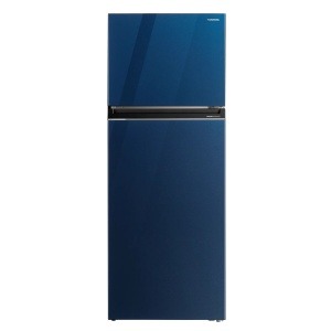 ثلاجة توشيبا نوفروست، 463 لتر، انفرتر، زجاج ازرق - GR-RT624WE-PGN-73
