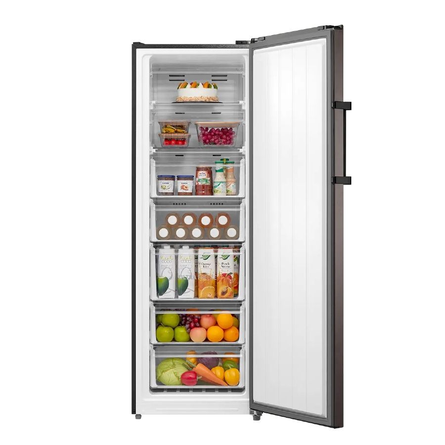 ديب فريزر راسي ديجيتال توشيبا، نوفروست، 238 لتر، 7 درج، رمادي - GR-RU312WE-DMN(06) - الصورة 3