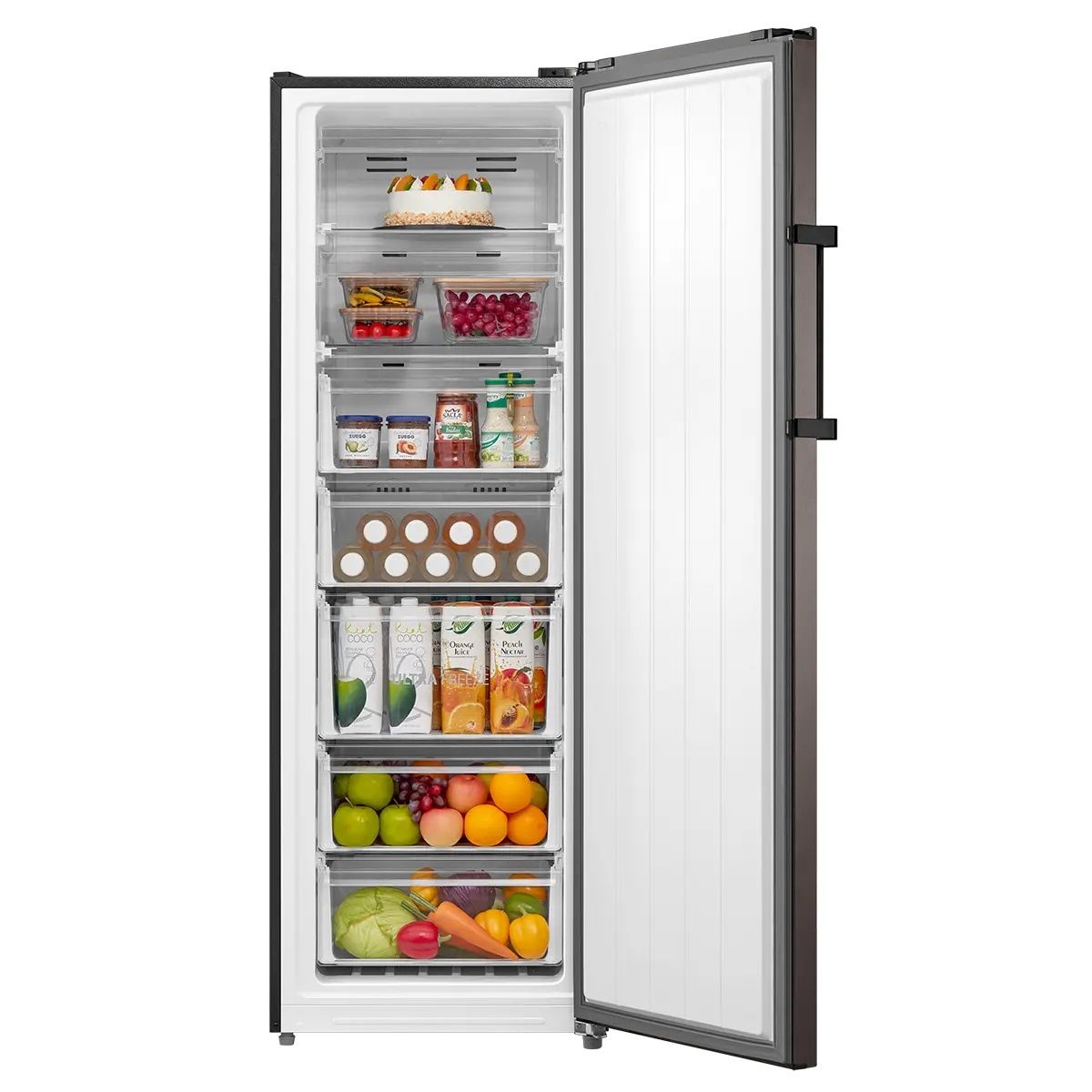 ديب فريزر راسي ديجيتال توشيبا، نوفروست، 238 لتر، 7 درج، فضي -GR-RU312WE-DMN(57) - الصورة 2