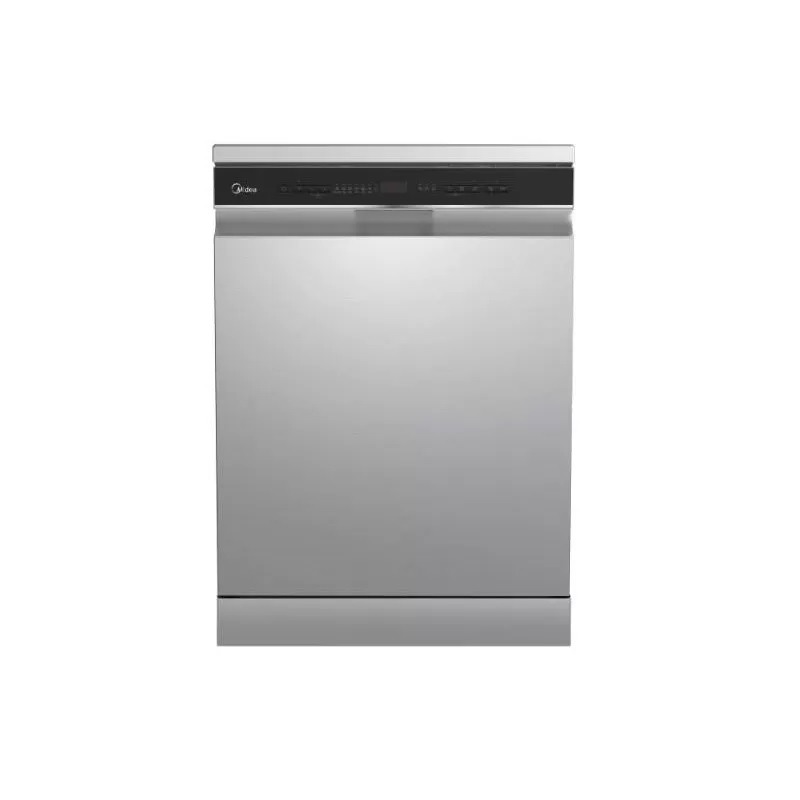 غسالة اطباق ميديا Wi-Fi ديجيتال، 14 فرد، 9 برنامج، فضي - MDWEF1433D(SS)-WI-EG