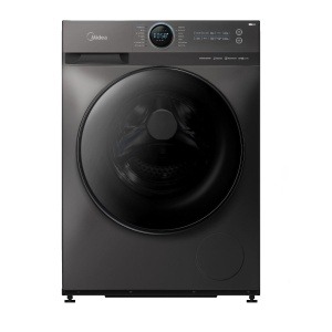 غسالة ملابس ميديا فول اوتوماتيك بتقنية الانفرتر، تحميل امامي، 9 كجم، فضي تيتانيوم - MF200W90B/TT