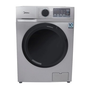 غسالة ملابس ميديا ديجيتال فول اوتوماتيك بتقنية الانفرتر، تحميل امامي، 8 كجم، فضي - MFN09W80B/S