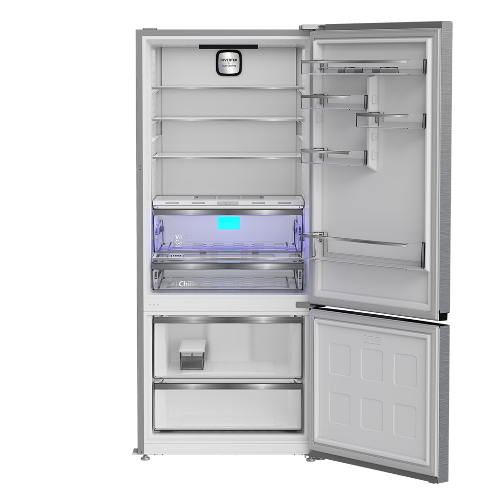 هيتاشى ثلاجة بفريزر سفلي ببابين
78 سم
590 لتر
انفرتر × تبريد مزدوج - الصورة 3