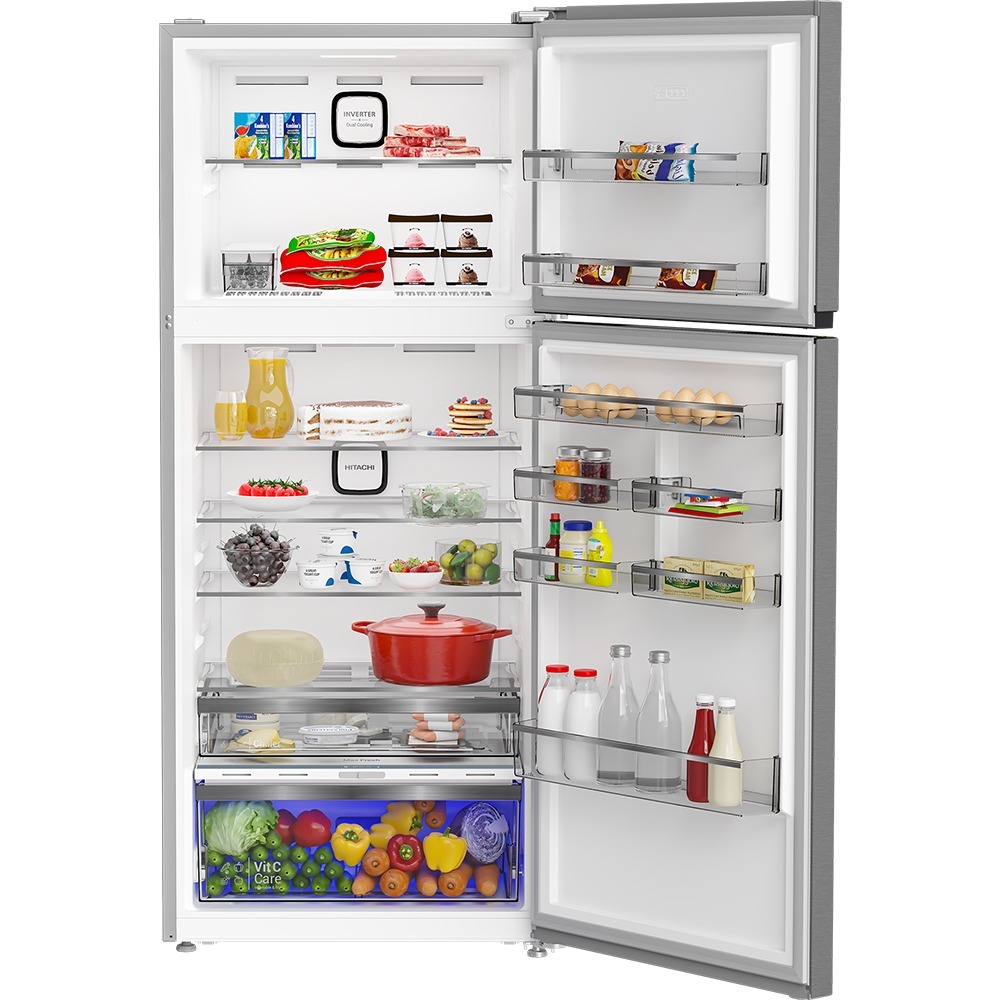 هيتاشى ثلاجة بفريزر علوي ببابين
78 سم
590 لتر
انفرتر × تبريد مزدوج فضى - الصورة 7