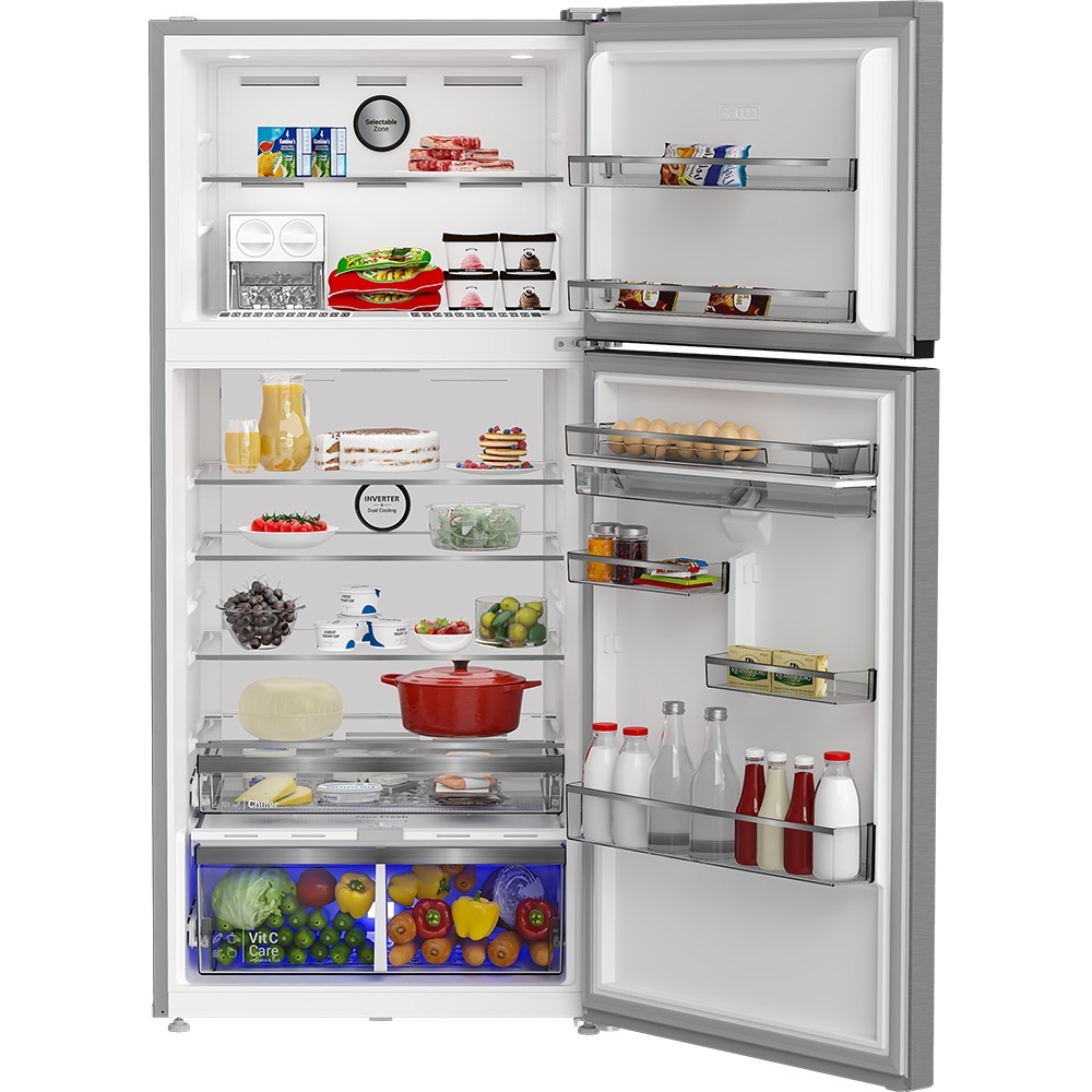 هيتاشى ثلاجة بفريزر علوي ببابين
83 سم
650 لتر
انفرتر × تبريد مزدوج فضى- R-V650EY2R - الصورة 3