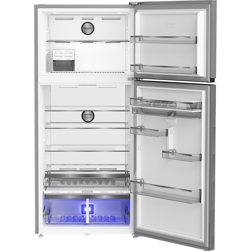 هيتاشى ثلاجة بفريزر علوي ببابين
83 سم
650 لتر
انفرتر × تبريد مزدوج فضى- R-V650EY2R - الصورة 4