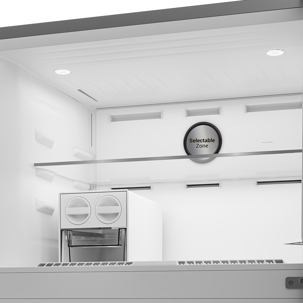 هيتاشى ثلاجة بفريزر علوي ببابين
83 سم
650 لتر
انفرتر × تبريد مزدوج فضى- R-V650EY2R - الصورة 5