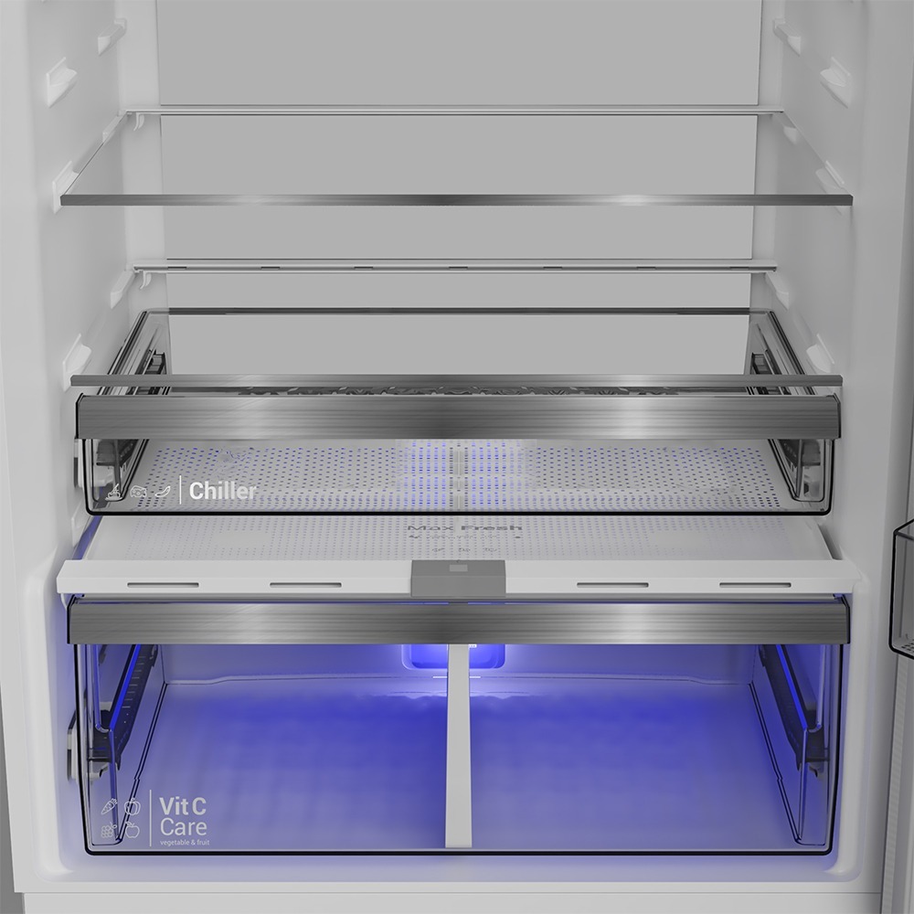 هيتاشى ثلاجة بفريزر علوي ببابين
83 سم
650 لتر
انفرتر × تبريد مزدوج فضى- R-V650EY2R - الصورة 7