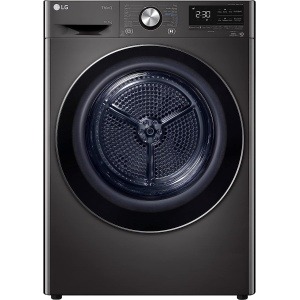 ال جي مجفف ملابس تحميل امامي ديجيتال، 10.1 كجم، اسود ستيل - RH10V9JV2W