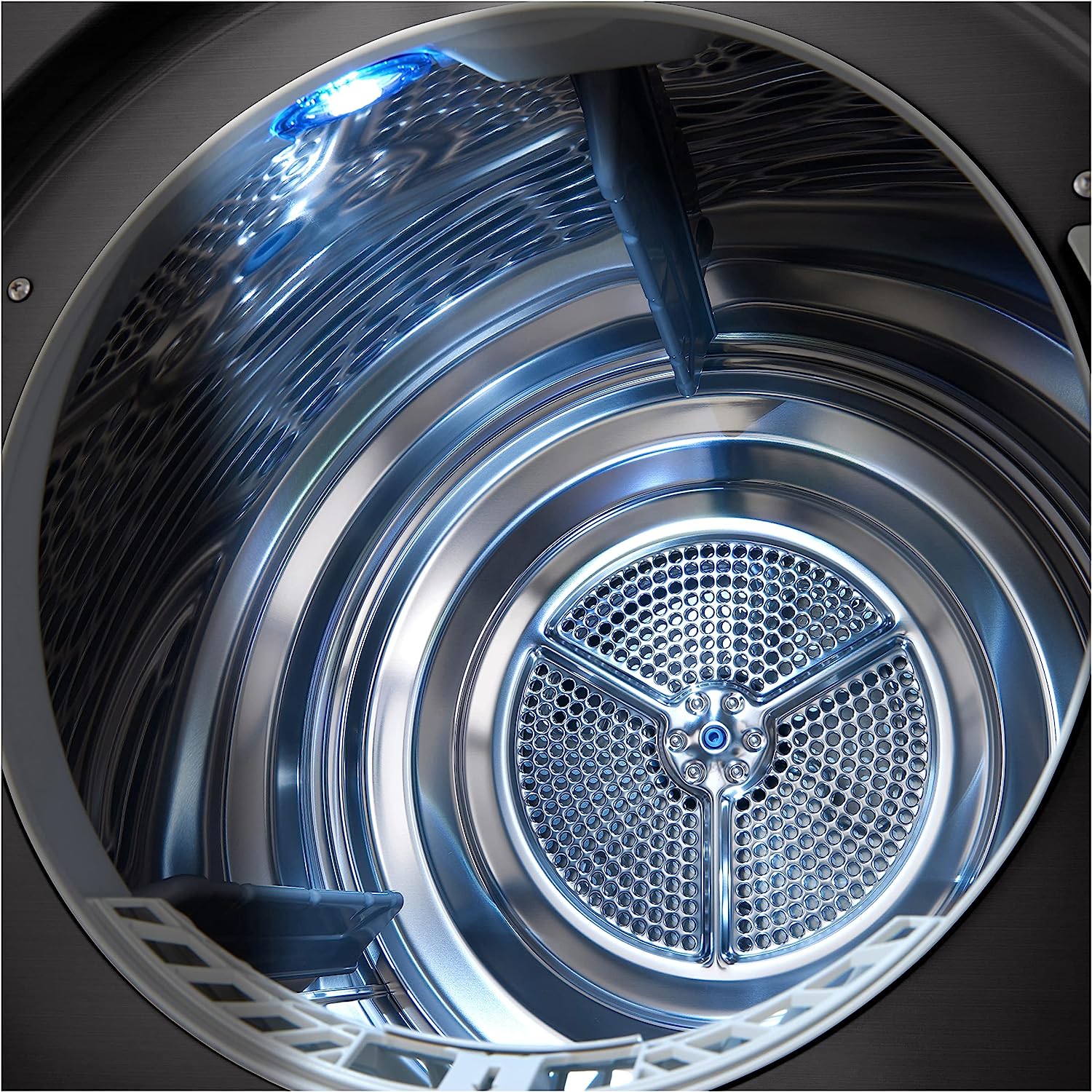 ال جي مجفف ملابس تحميل امامي ديجيتال، 10.1 كجم، اسود ستيل - RH10V9JV2W - الصورة 2