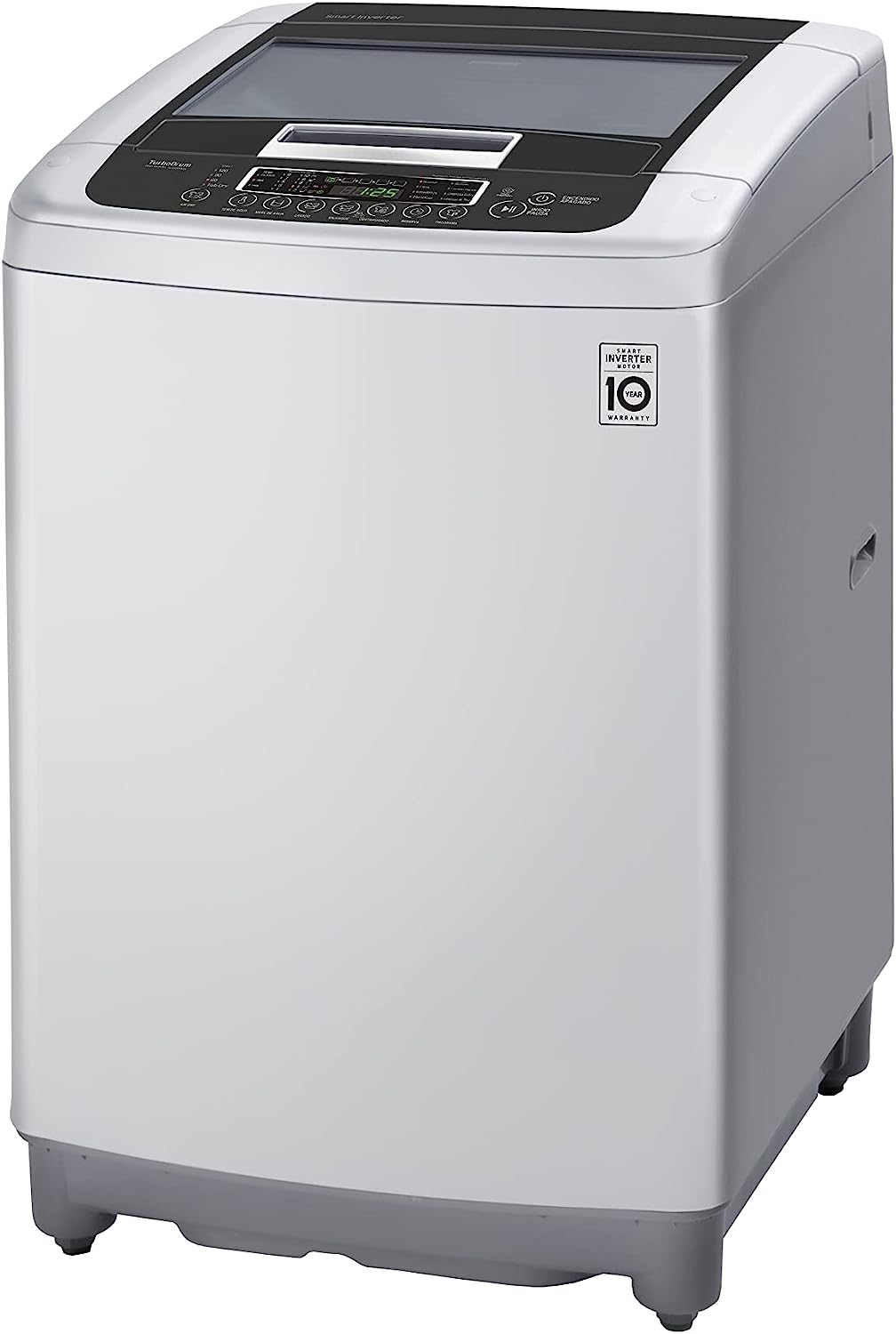 ال جي غسالة ملابس فوق اتوماتيك ديجيتال بتكنولوجيا سمارت انفرتر، 11 كيلو، فضي - T1165NEHGH - الصورة 4