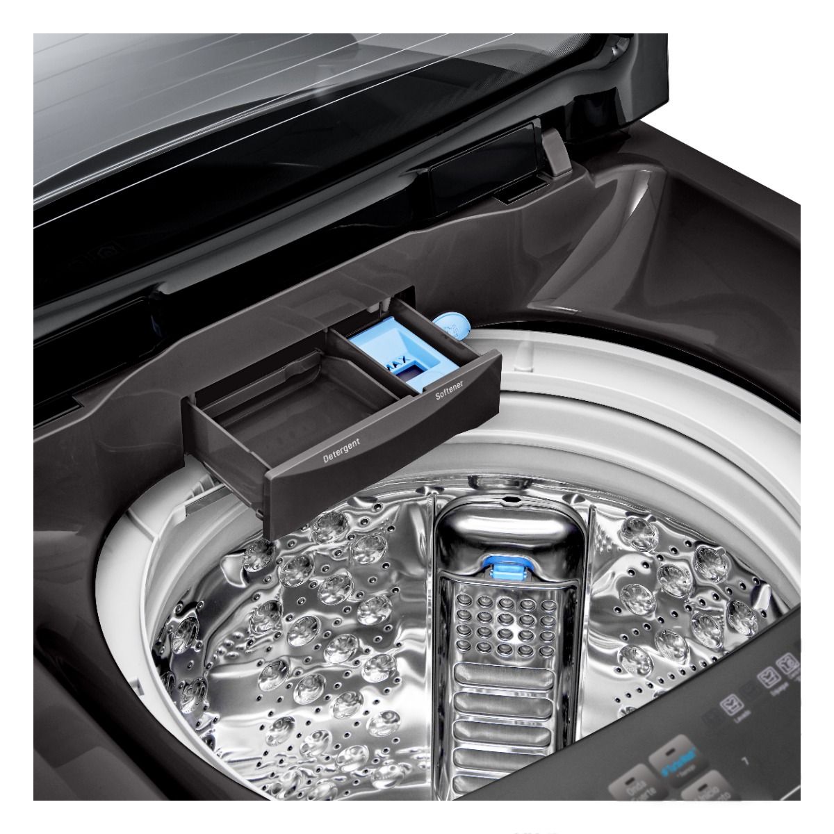 غسالة ملابس اوتوماتيك ال جي تحميل علوي، 18.5 كجم، اسود - T1993EFHSC2 - الصورة 4