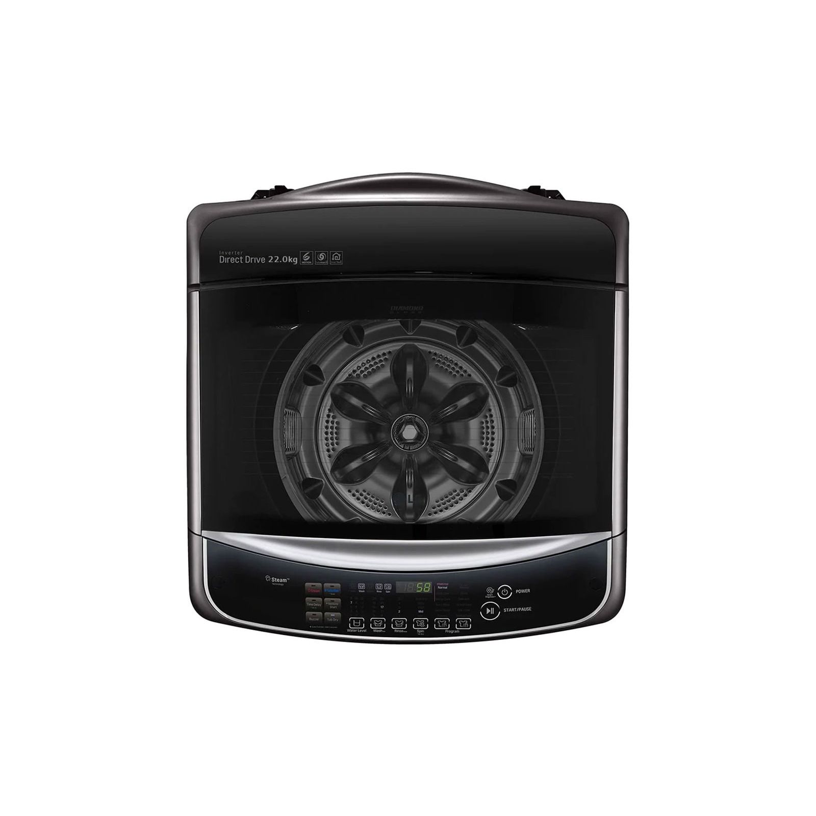 LG Top Load Automatic Washing Machine, 22Kg, Black - T2293EFHSC - Image 3