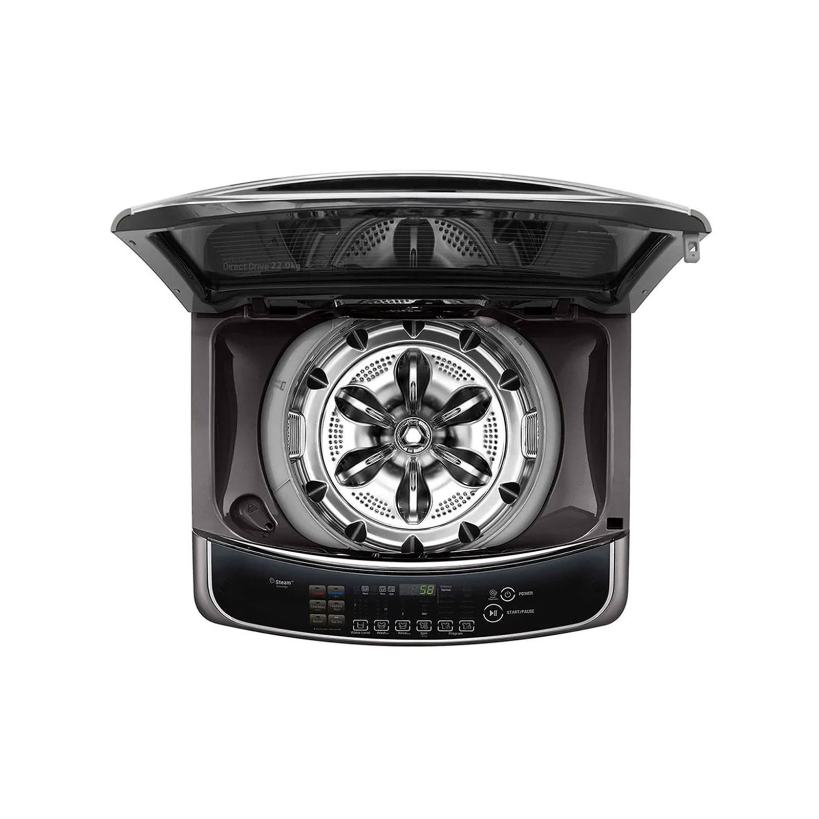LG Top Load Automatic Washing Machine, 22Kg, Black - T2293EFHSC - Image 4