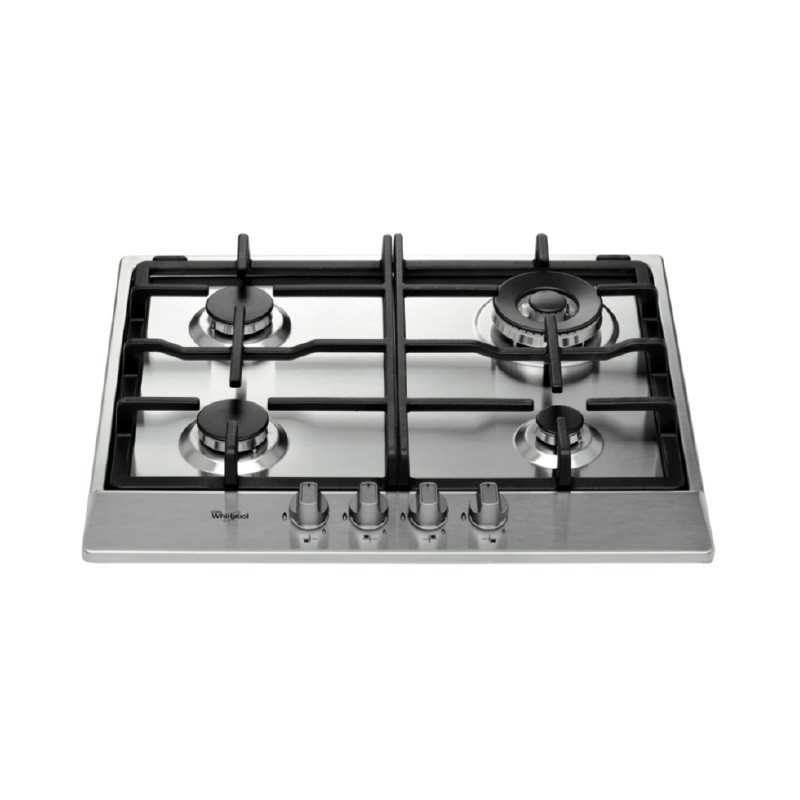 WHIRLPOOL BUILT-IN GAS HOB 60CM CAST IRON STAINLESS STEEL AKR 353/IX