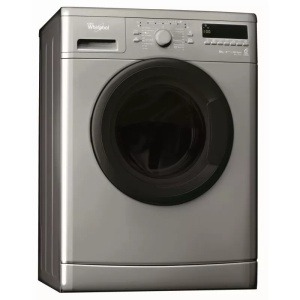 WHIRLEPOOL WASHING MACHINE 8 KG 1000 RPM SILVER AWO/C8100S