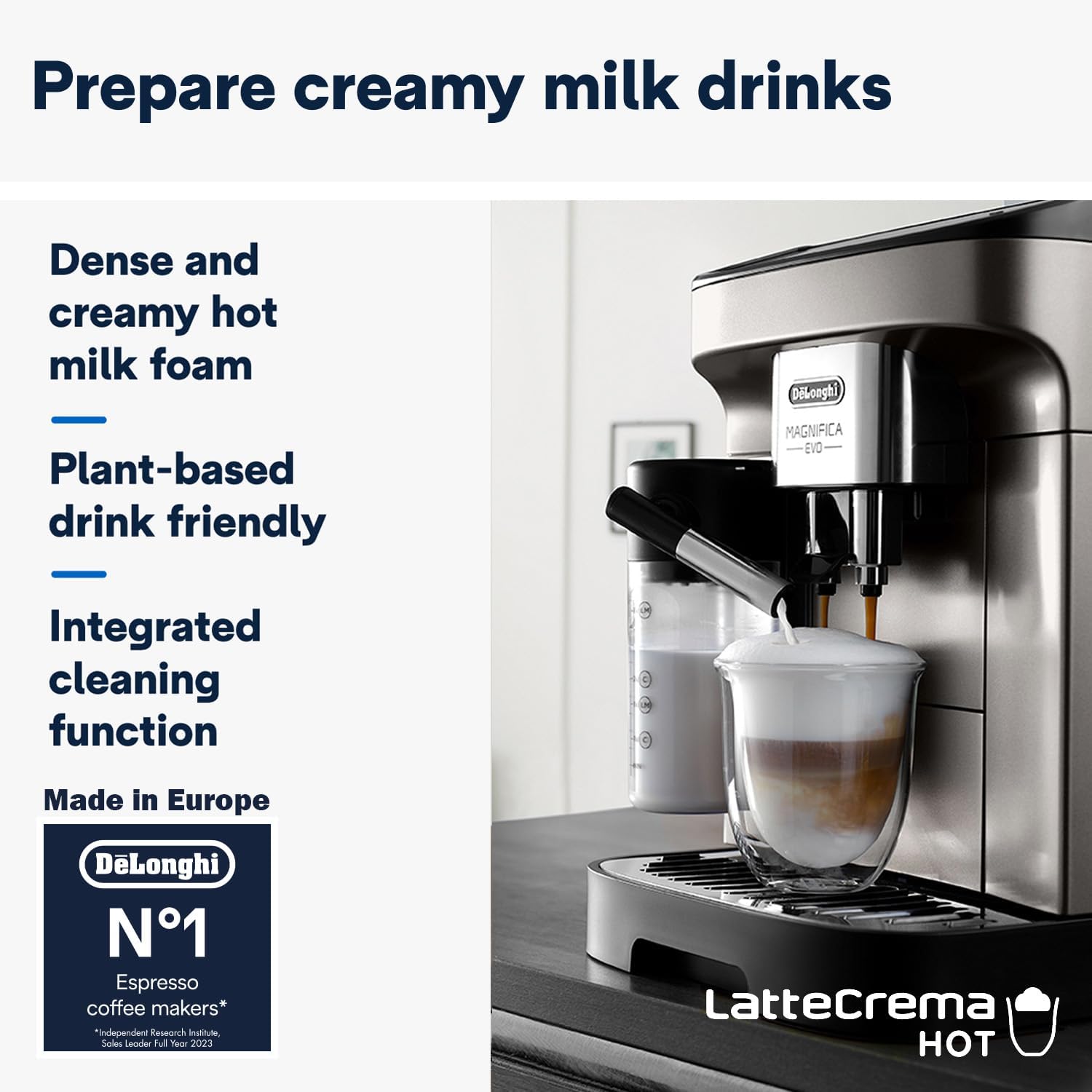 ديلونجى ماجنيفيكا إيفو صانعة القهوة الأوتوماتيكية ECAM290.81.TB - ضمان محلي لمدة سنتين - الصورة 3