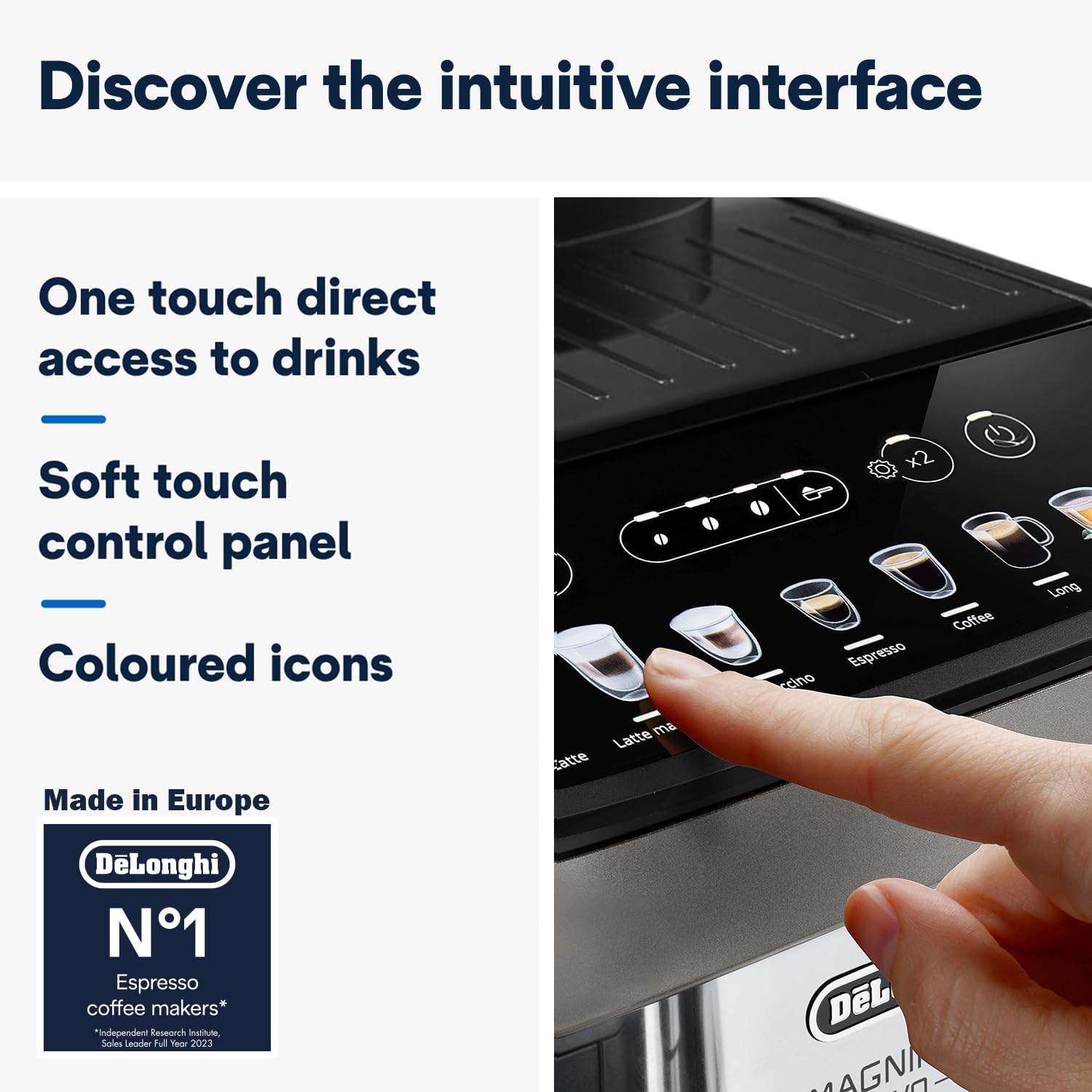 ديلونجى ماجنيفيكا إيفو صانعة القهوة الأوتوماتيكية ECAM290.81.TB - ضمان محلي لمدة سنتين - الصورة 4