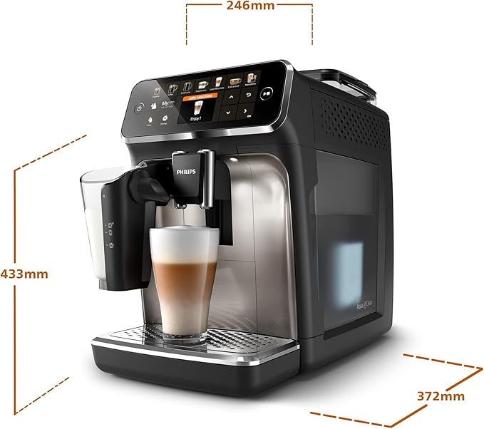 Philips Versuni Fully Automatic Espresso Machine, 1500 W, Chrome&Black - EP5447 (INTERNATIONAL WARRANTY) - Image 2