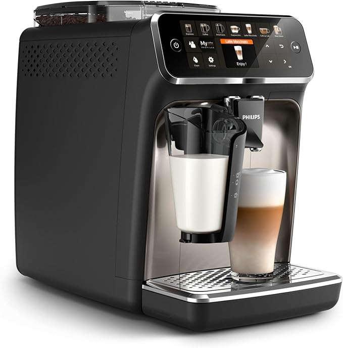 Philips Versuni Fully Automatic Espresso Machine, 1500 W, Chrome&Black - EP5447 (INTERNATIONAL WARRANTY) - Image 3