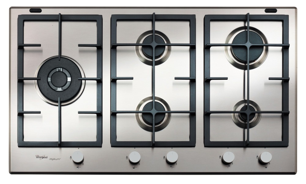 WHIRLPOOL BUILT-IN EXLIUM GAS HOB 90CM 5 BURNERS INOX GMA 9522 IXL