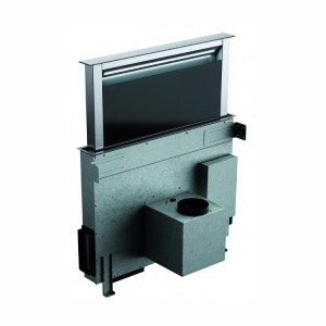 البا شفاط داون درافت 90 سم، ستانليس ستيل مع زجاج اسود، التحكم باللمس 3 سرعات للتشغيل، قوه شفط728م3/ساعه