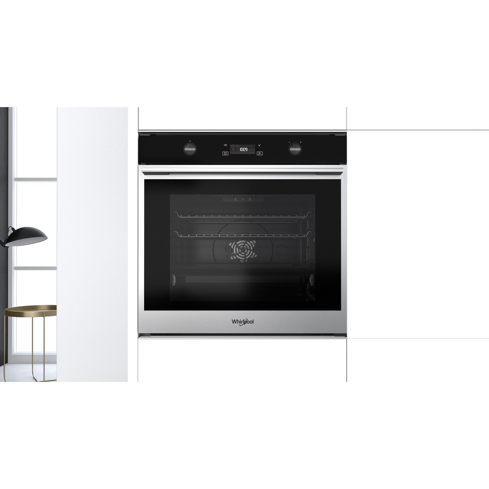 WHIRLPOOL BUILT-IN ELECTRIC OVEN 60 CM WITH FAN AND DIGITAL TIMER 75 L SILVER W7 OM5 4H - Image 4