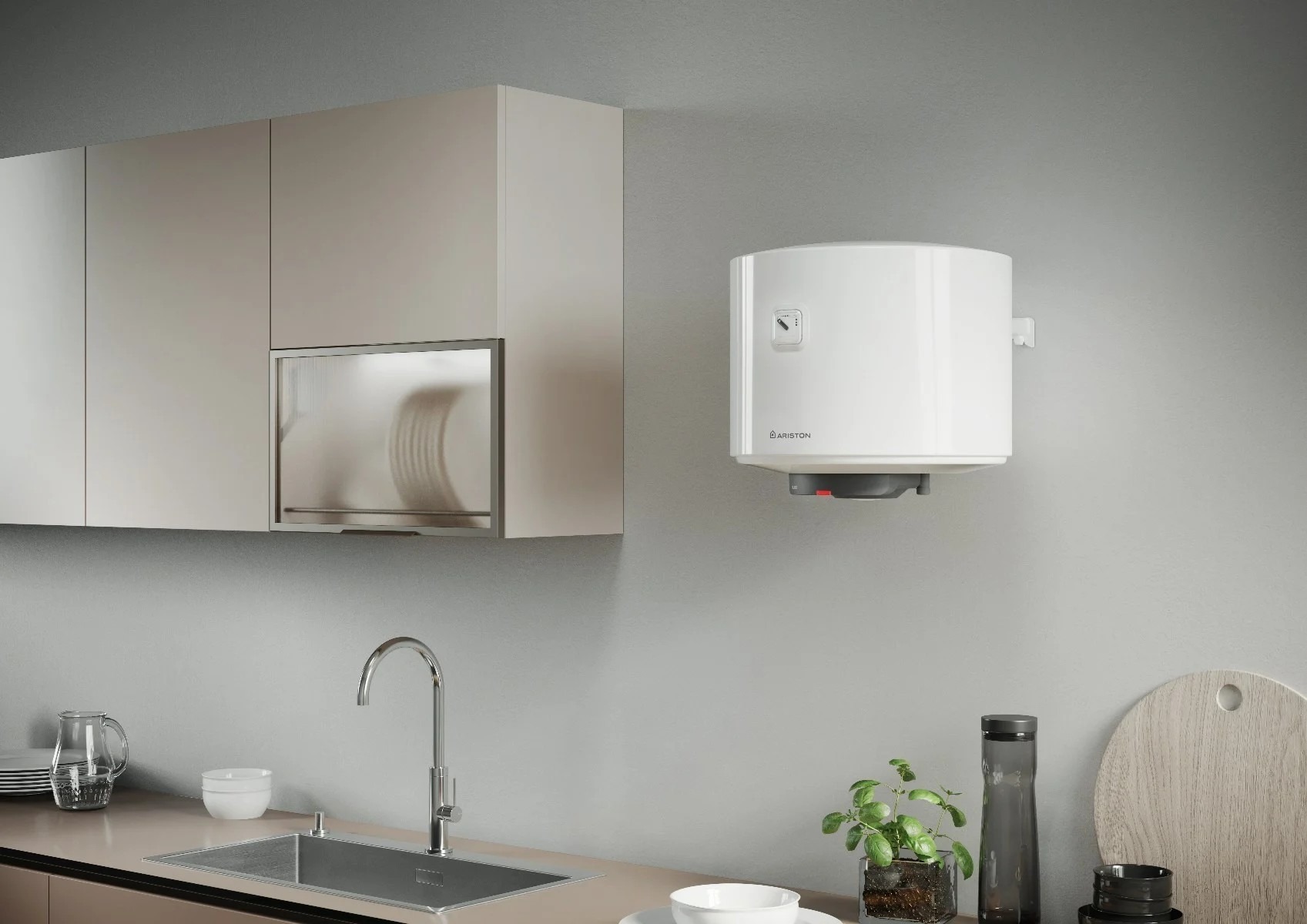 سخان مياه كهربائي أريستون، 45 لتر، أبيض - RUBIS PRO 45 V EG