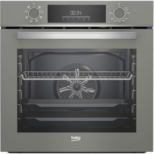 Beko 60cm 72L Built-In Electric Oven with Grill, Grey - BBIM17300MGD
