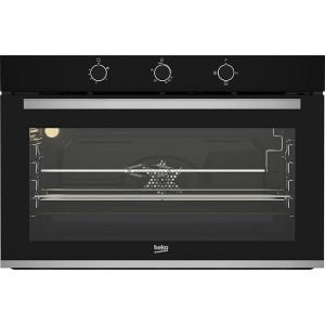 Beko Built-in Gas Oven With Gas Grill - 90 Cm - 2 Fans - Black - BBWHT12104BS
