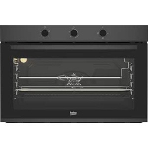 Beko Built-in Gas Oven With Gas Grill - 90 Cm - 2 Fans - Dark Inox - BBWHT12104DS