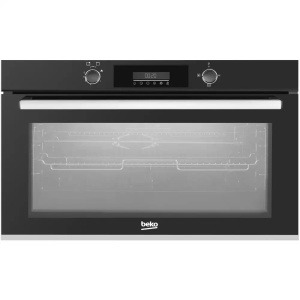 فرن غاز بيلت ان بيكو BBWHT12300BS، 90 سم، أمان كامل، إشعال تلقائي، رقمي - أسود