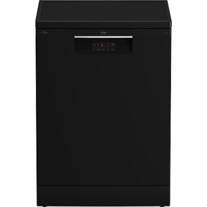 غسالة أطباق بيكو قائمة بذاتها - حجم كامل، سعة 14 فردًا، ستانلس ستيل، أسود (BDFN15421B)