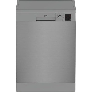 غسالة أطباق بيكو قائمة بذاتها - سعة ١٣ فردًا، حجم كامل، ٥ برامج، شاشة LED رقمية، حماية زجاجية، فولاذ مقاوم للصدأ بدون بصمات الأصابع (DVN05325X)