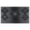 مسطح غاز فرانكى مدمج 5 شعلات زجاج أسود - FHCR 905 4G TC HE BK C