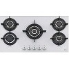 مسطح غاز فرانكي مدمج، ٥ شعلات، زجاج أسود - FHCR 905 4G TC HE BK C