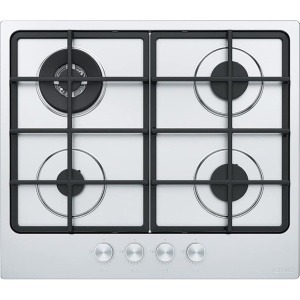 مسطح غاز فرانكي مدمج 4 شعلات من الفولاذ المقاوم للصدأ باللون الفضي - FHSM 604 3G DC XS C