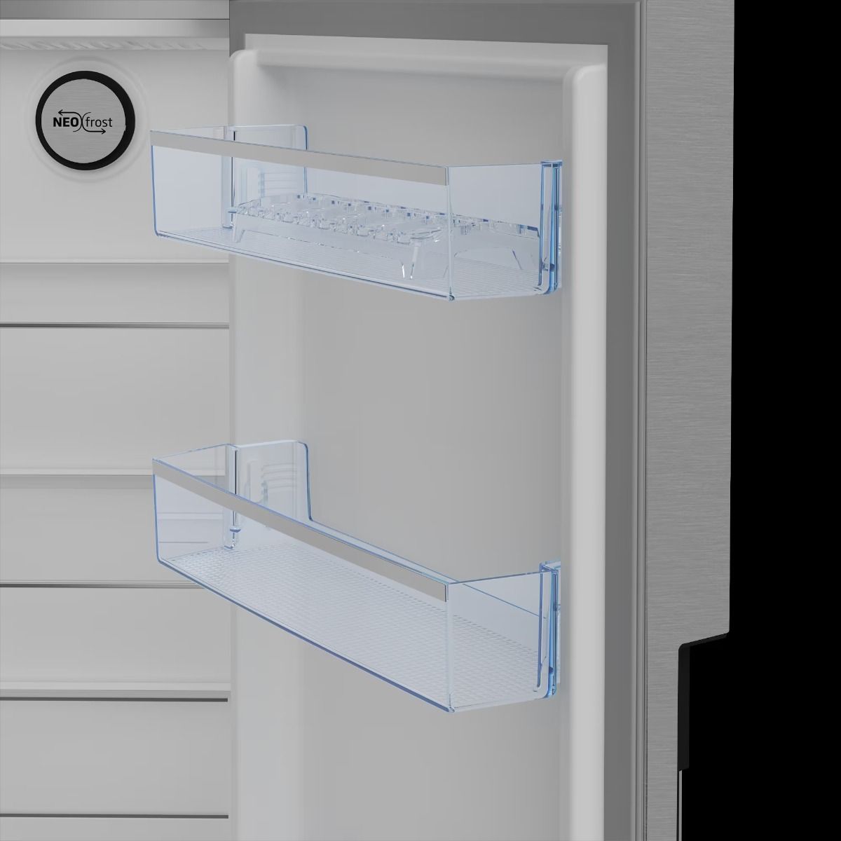 ثلاجة بيكو نو فروست جنبًا إلى جنب - سعة 525 لترًا - تقنية هارفست فريش - ضاغط عاكس برو سمارت - موزع مياه وثلج مباشر - شاشة تحكم أمامية LED - GN166130XB - الصورة 5