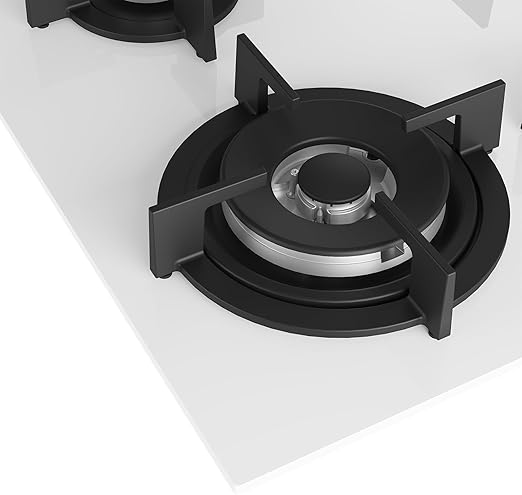 مسطح غاز بيلت ان بيكو زجاجي أبيض - ٤ شعلات - ٦٠ سم - HILW 64122 SWE - الصورة 5