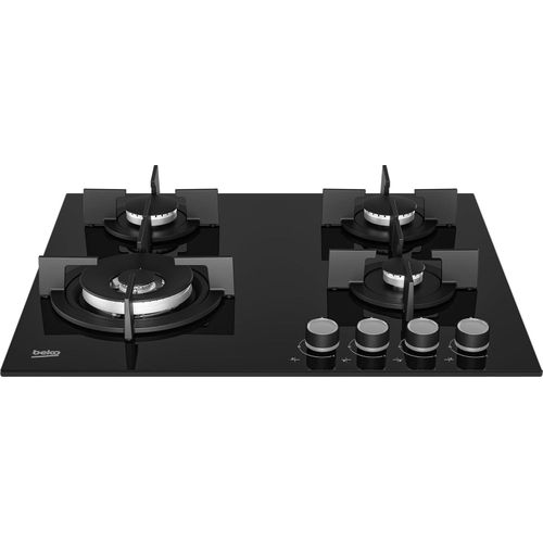 Beko 60 Cm Glass Built-In Gas Hob with 4 Burners - HILW 64222 SE - Image 3