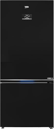 ثلاجة بيكو، ٥٠٩ لتر، فريزر سفلي، عاكس، أسود، RCNE590E35ZXP3