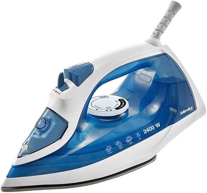 Mienta Steam Iron, 2400 Watts, Blue and White - Si181109A
