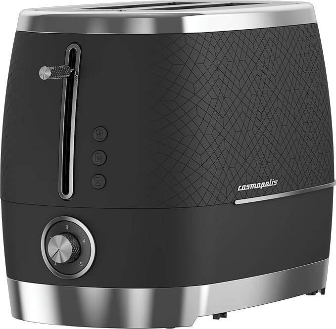 Beko Toaster 2 Slices - 900w - 5 Browning Level - Black - TAM 8202 B